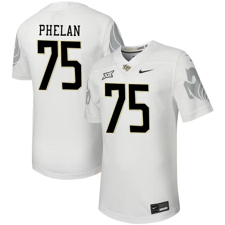 Men #75 Andrew Phelan UCF Knights Big 12 Conference College Football Jerseys Stitched-Black